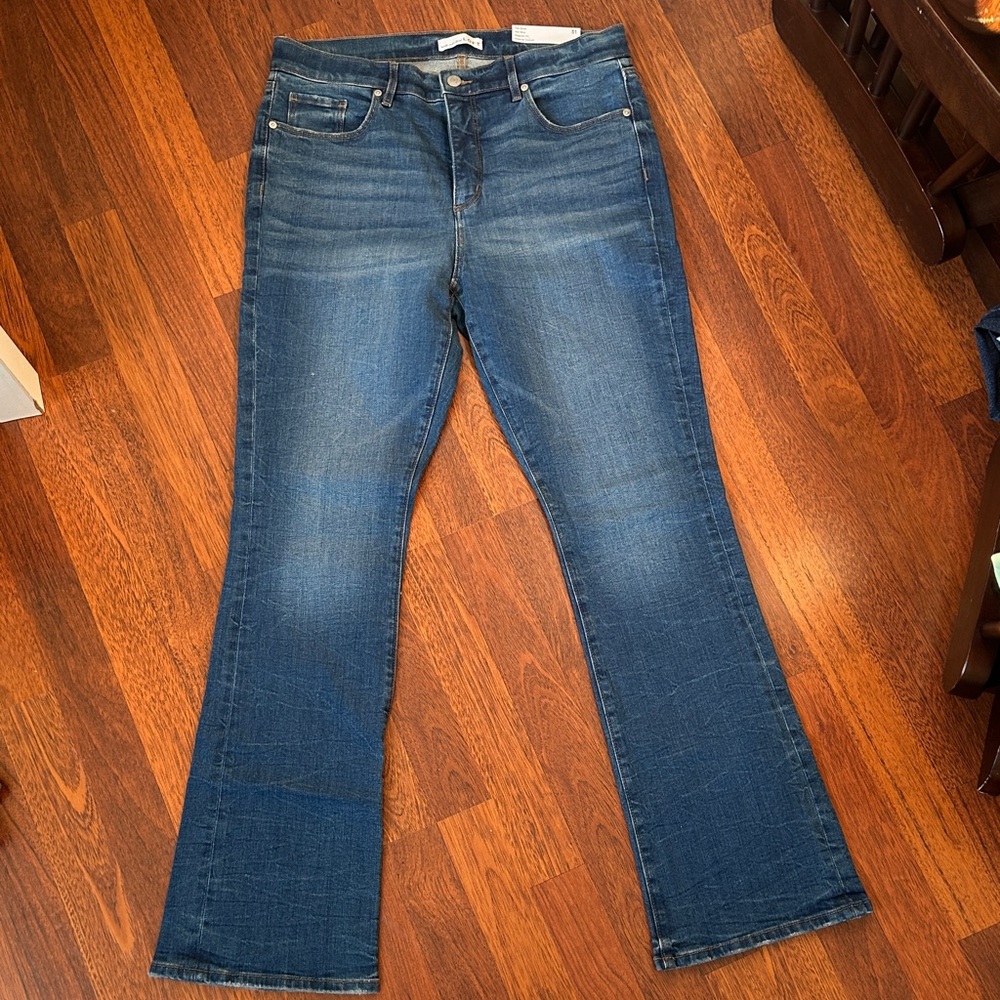 LOFT Dark Blue Flare Jeans